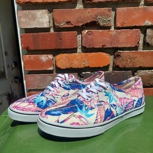 Vans Feather Pattern Pink And Blue